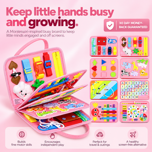 Bub & Bloom Montessori Busy Board For Kids